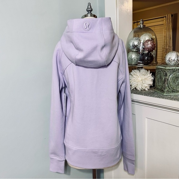 Lululemon Scuba Full Zip Hoodie Jacket Purple Lilac Ether Size 14 NWT - Picture 5 of 10